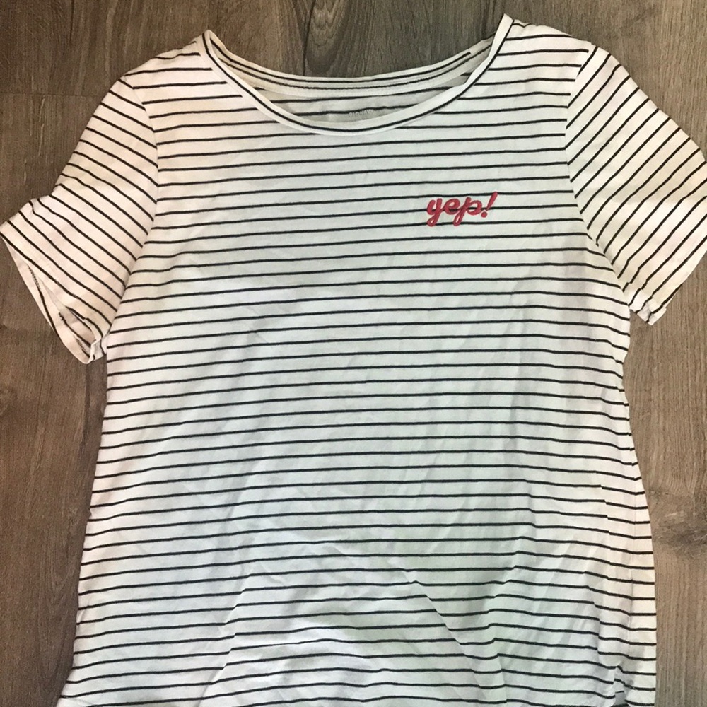 White striped top